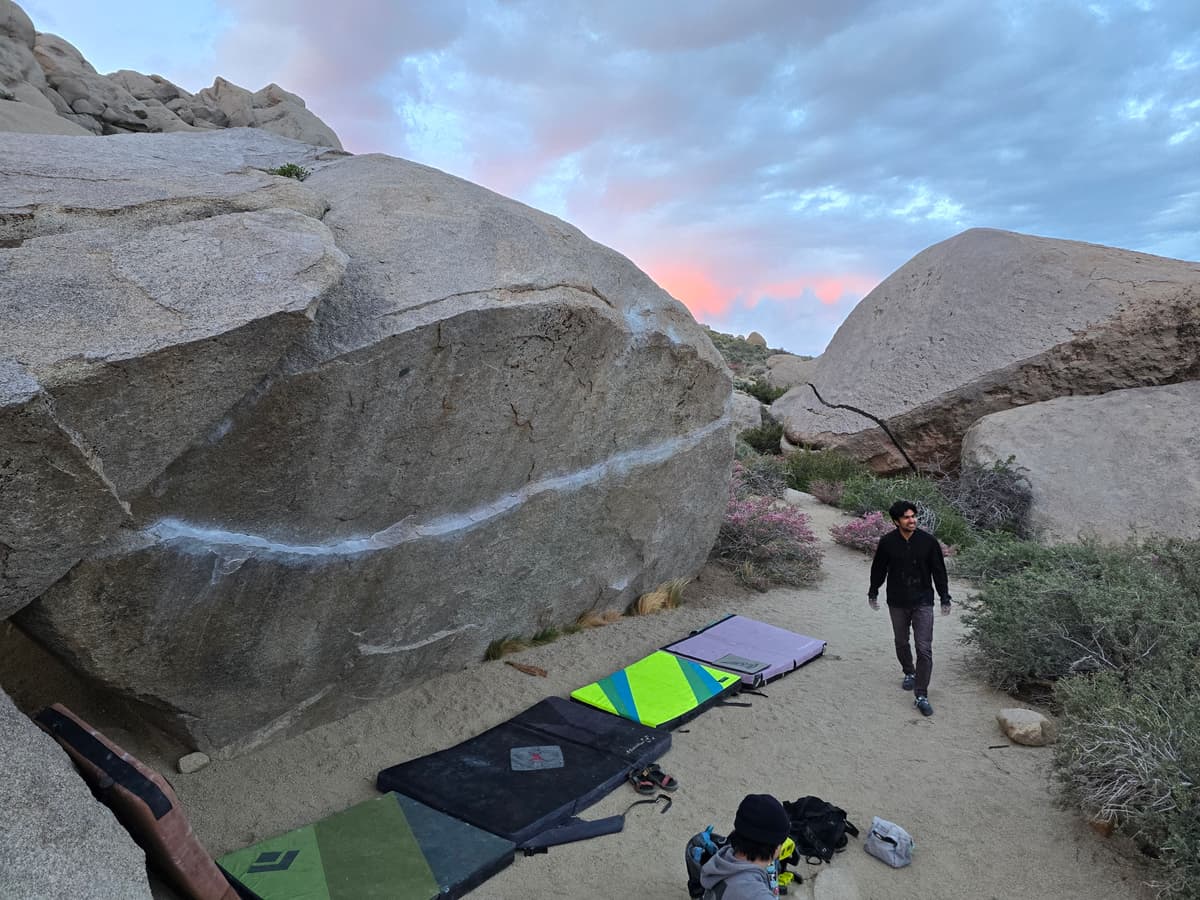 Sunset bouldering